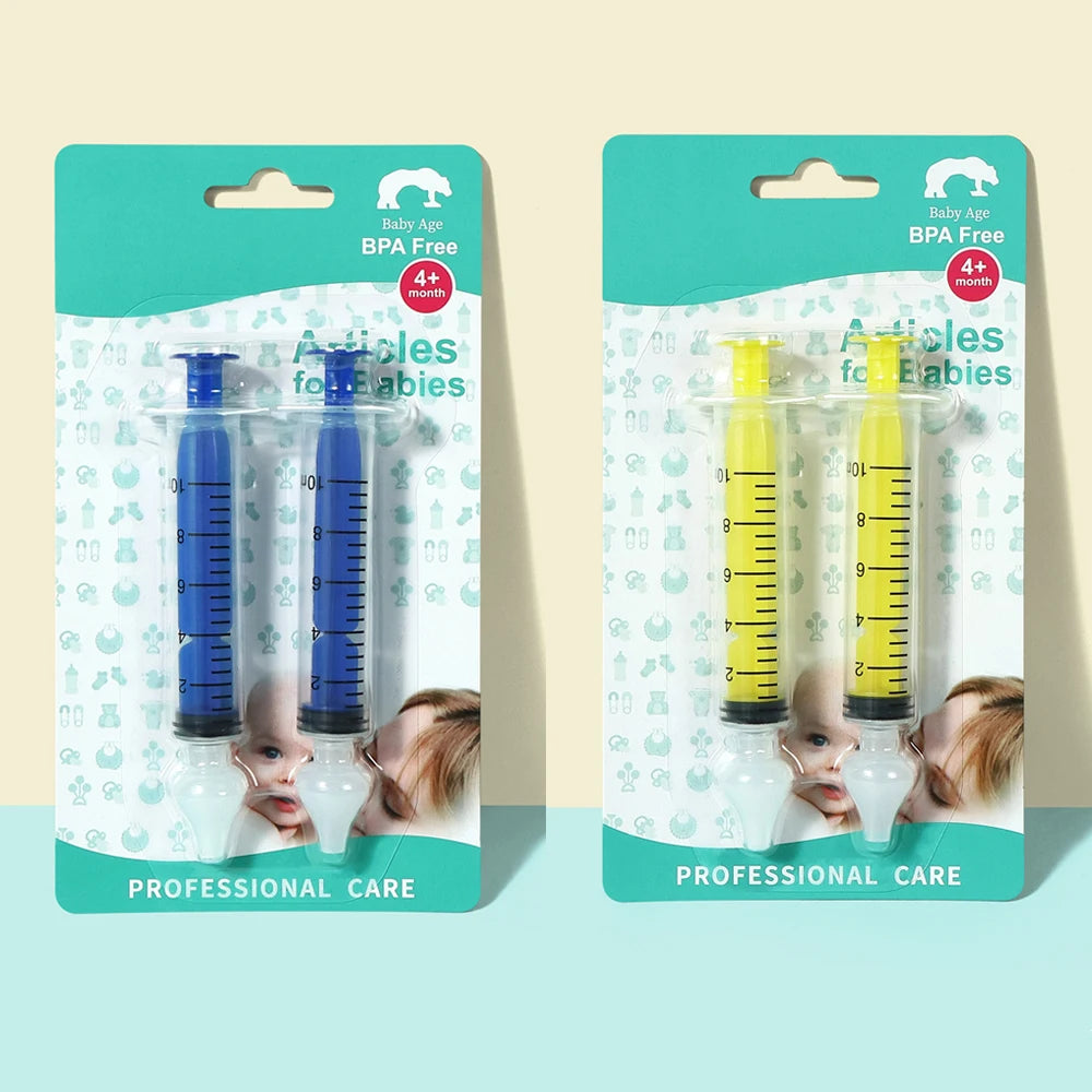 Baby Nasal Aspirator – Soft Silicone Nose Cleaner for Infants Baby Nasal Aspirator HIP C15-2 Blue 2 Yellow