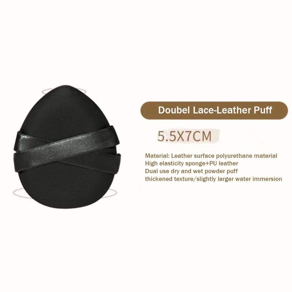 1/2PCS Not Eat Foundation Makeup Sponge Puff Dry Wet Dual-use Soft Cotton Air Cushion Leather Surface Powder Puff Makeup Tools HIP