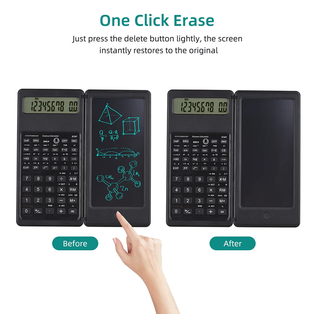 Portable Scientific Calculator 6.5" LCD Writing Tablet & Stylus Scientific Calculator Tablet HIP