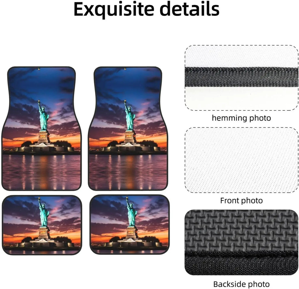 Statue of Liberty USA 4-Piece Car Floor Mat Set | HIP Car Floor Mat Set HIP