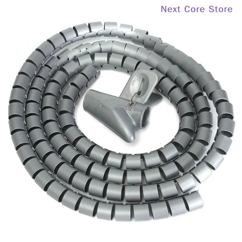 1M 8mm Spiral Wire Wrap Sleeving – Cable Organizer & Protector Cable Wrap Sleeve HIP