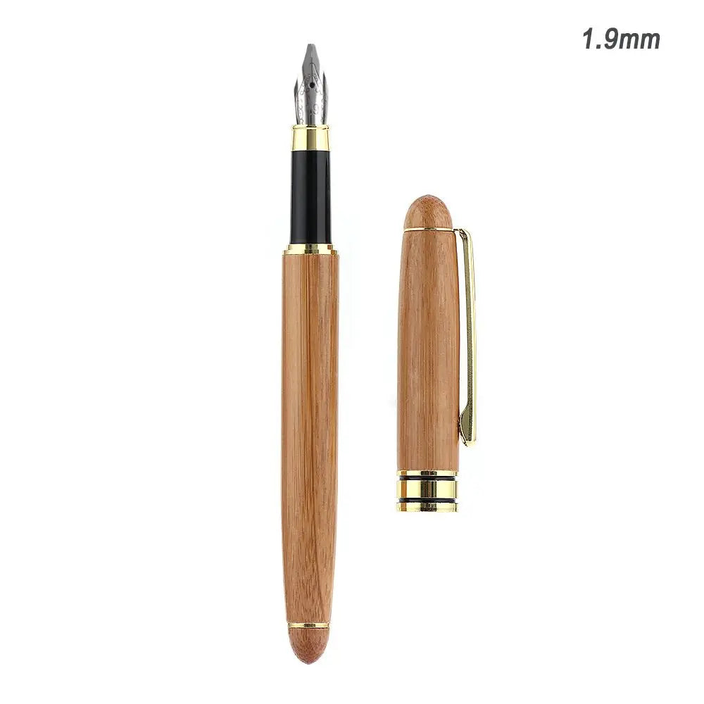 Bamboo Calligraphy Fountain Pen – Chisel Stub Nib 0.7–3mm Calligraphy Fountain Pen HIP