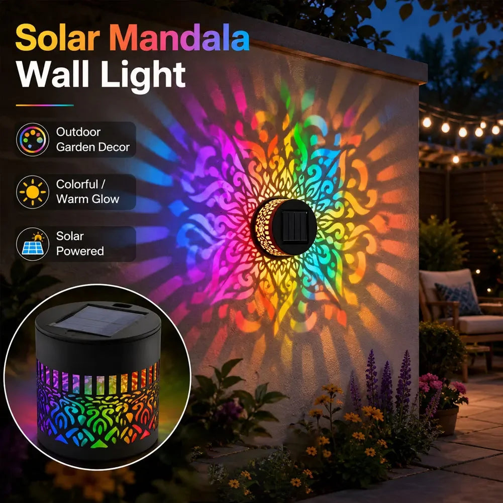 Solar Outdoor Waterproof LED Wall Light Garden Lawn Fence Light Backyard Decoration Outdoor Decoration Front Door HIP