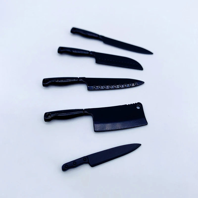 1:12 Dollhouse Mini Knife Set – Kitchen Utensil Accessories Dollhouse Accessories HIP
