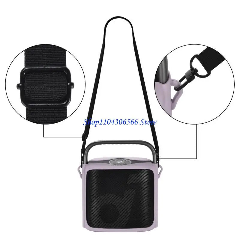 Silicone Case & Shoulder Strap for Motion X500 Wireless Speaker Speaker Protective Case HIP