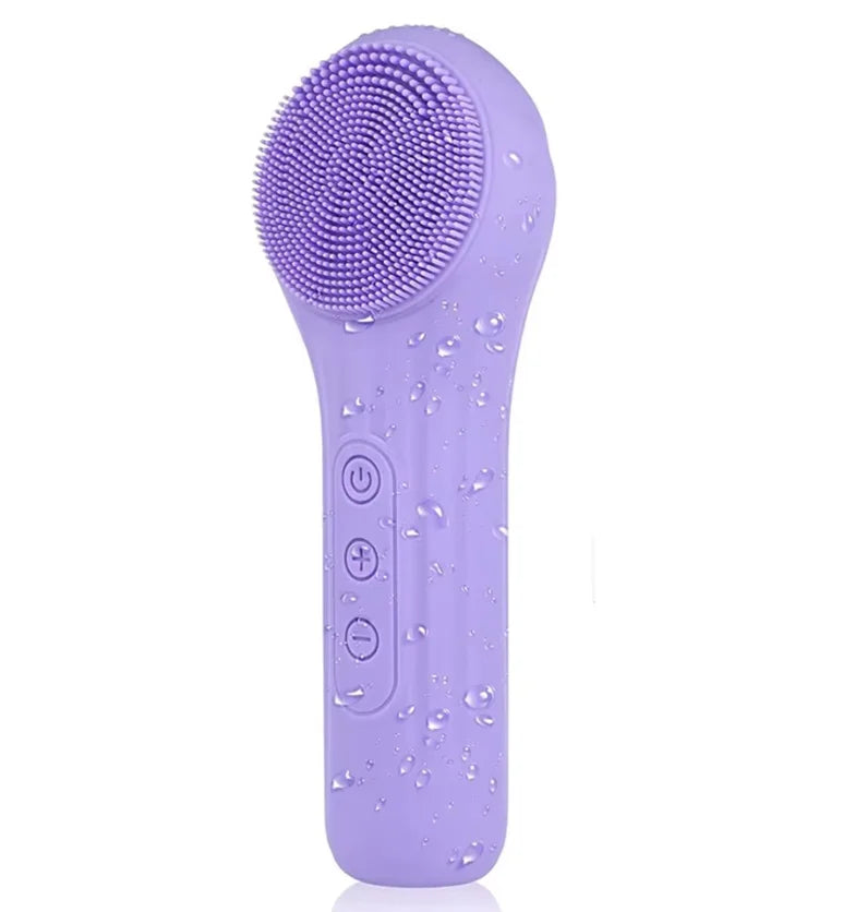 5-in-1 Electric Facial Cleansing Brush & Skin Massager | AXH Facial Cleansing Device HIP purple