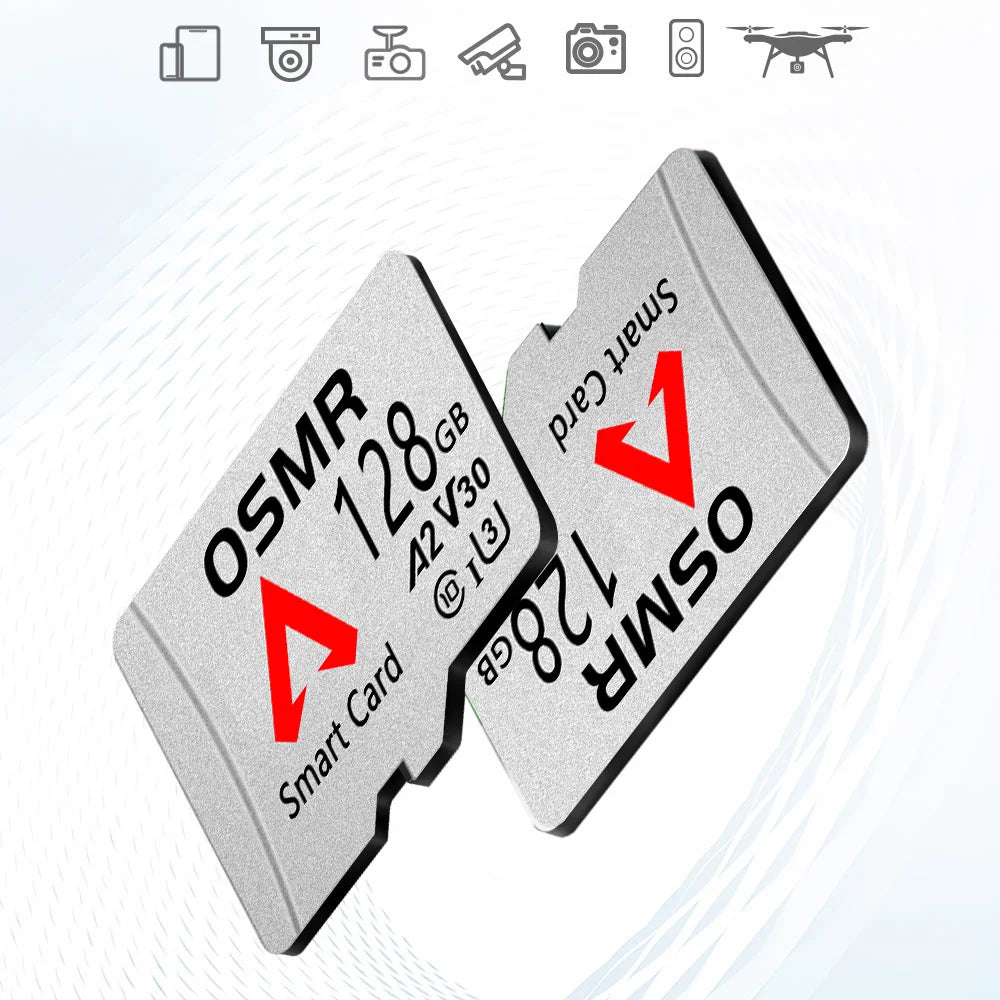 OSMR Micro SD Card Class 10 U3 V30 A2 | 32GB–256GB High-Speed Micro SD Memory Card HIP