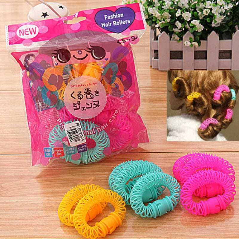 Hair Curler Hair Donuts Hair Styling Roller Hairdresser Bendy Curls No Heat Spiral Curls DIY Tool for Women Hair Accessories HIP