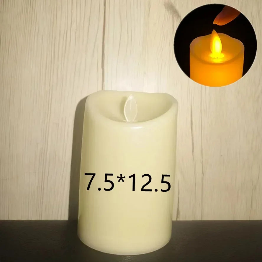 Flameless LED Candles Battery Powered – Wedding & Party Decor Flameless LED Candle HIP 7.5cm-12.5cm