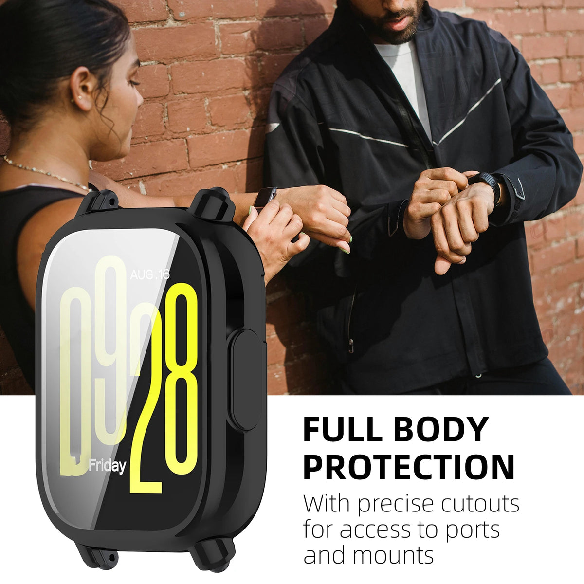 TPU Bumper Case for Redmi Watch 5 / Lite / Active – Screen Cover Smartwatch Bumper Case HIP