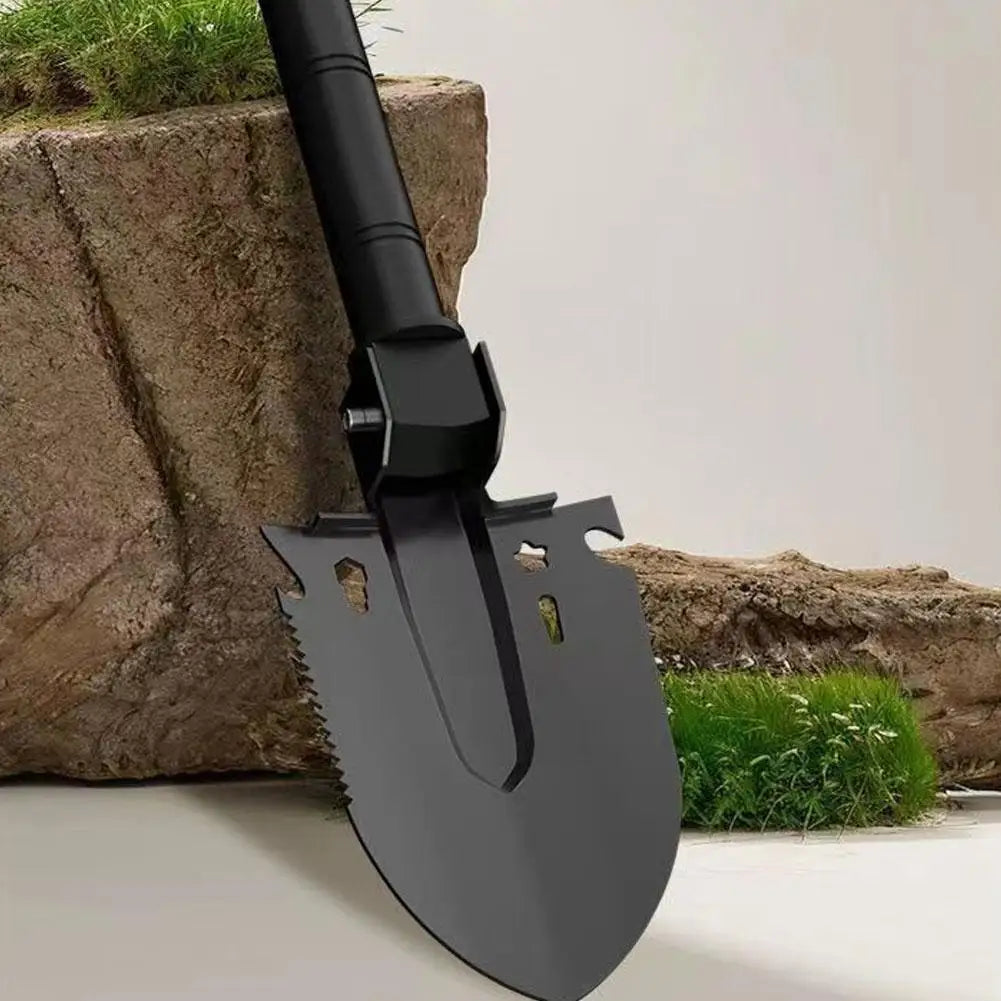 Thickened Military Folding Shovel Portable Survival Spade With Saw Bottle Opener Heavy Duty Steel Entrenching Tool For Off Road HIP