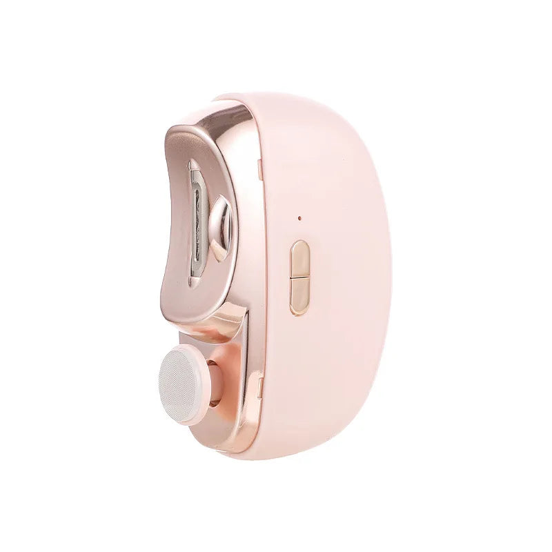 Electric Nail Clipper & Grinder 2-in-1 Portable Manicure Tool Electric Nail Grinder HIP Pink