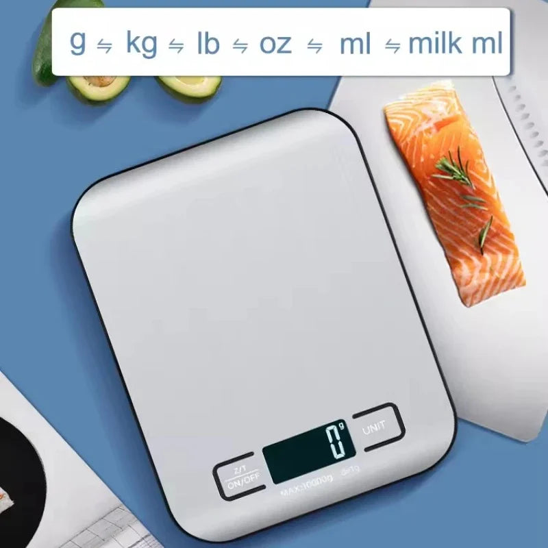 Digital Kitchen Scale 5kg LED Display | Stainless Steel Digital Kitchen Scale HIP
