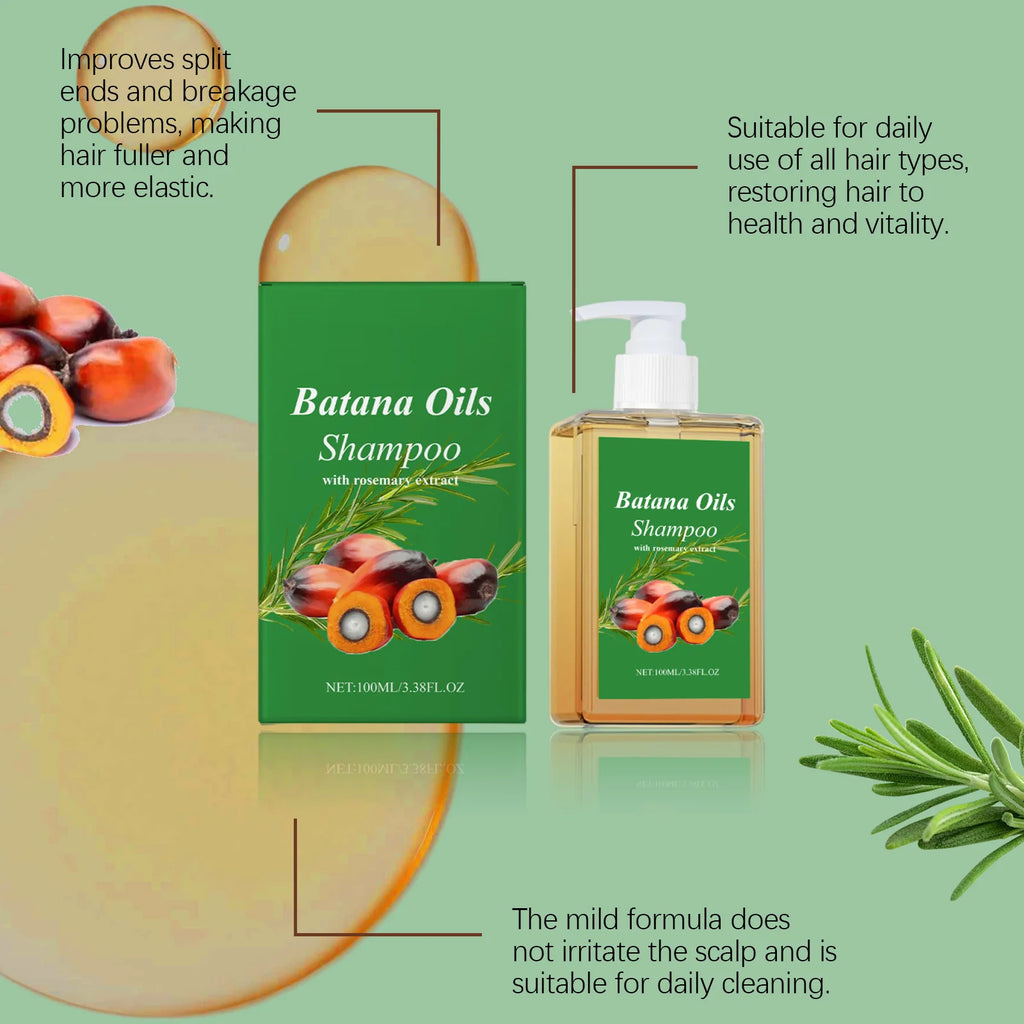 Organic Batana Oil Shampoo – Rosemary & Argan All Hair Types Nourishing Shampoo HIP