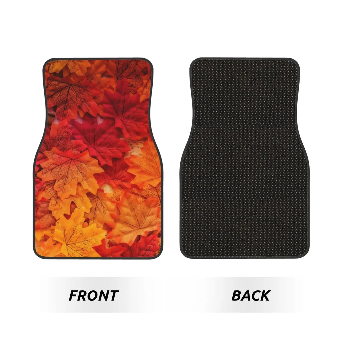 Autumn Leaf Print Car Floor Mats – 4-Piece Universal Set Car Floor Mats HIP