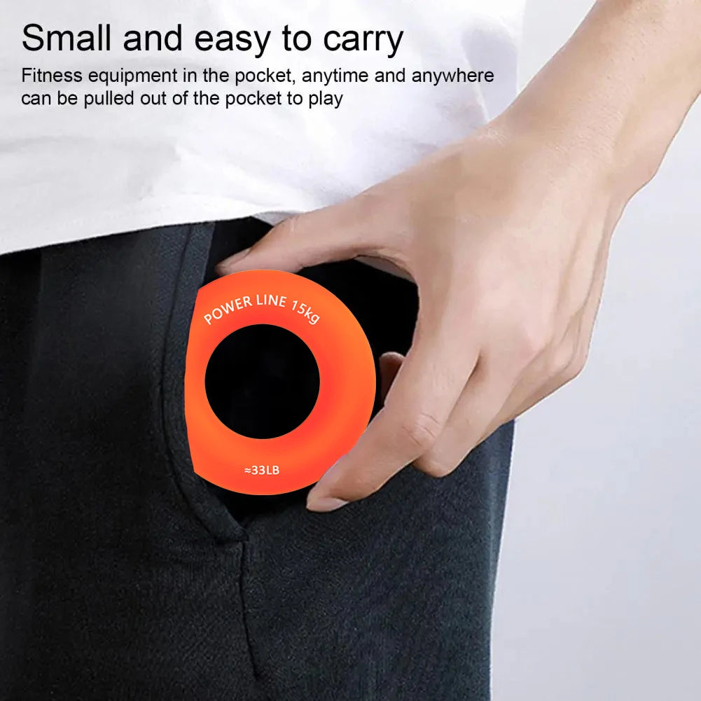 Silicone Finger Gripper Ring – 7 Levels Hand Strength Trainer Grip Strength Trainer HIP