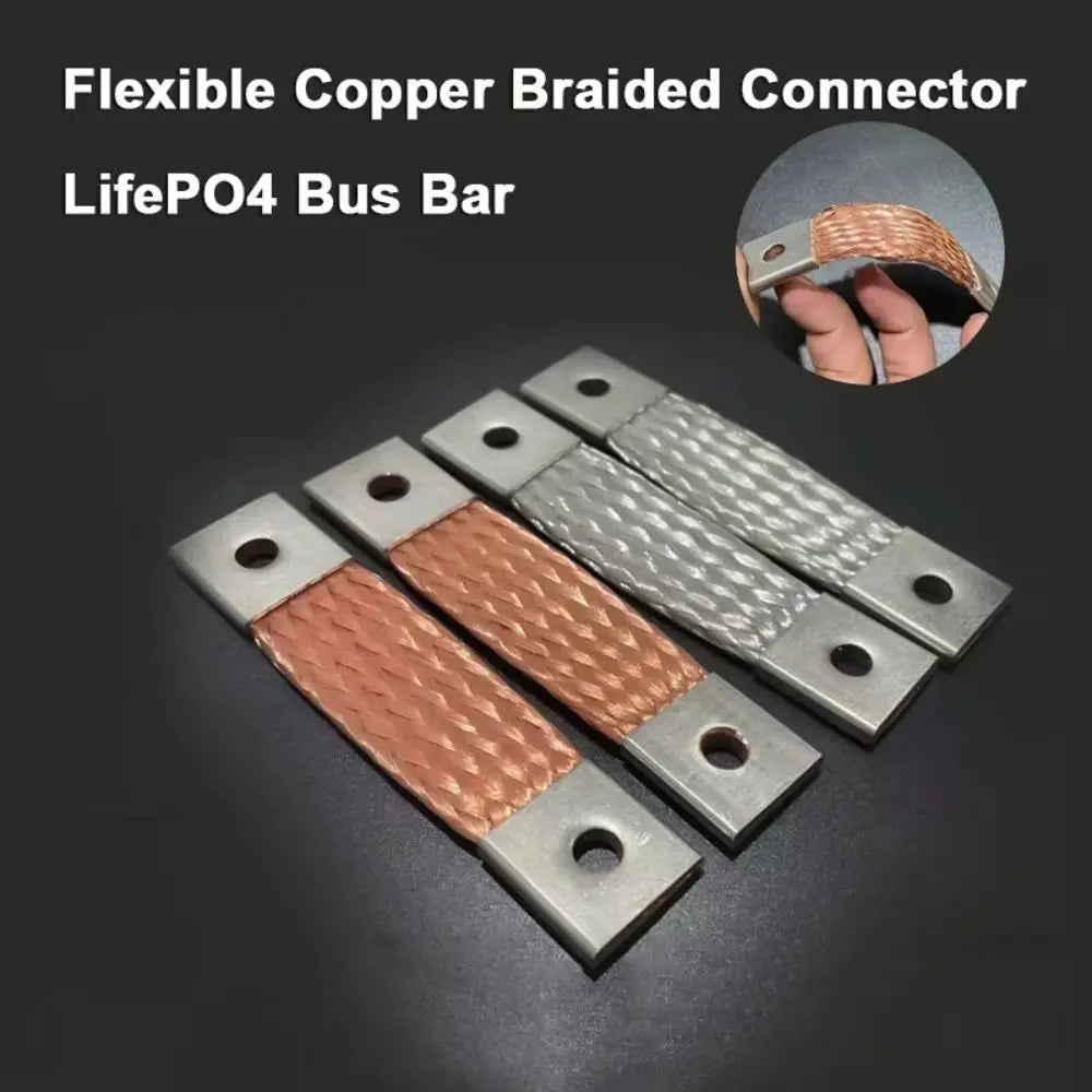 300Ah LiFePO4 Copper Busbar Connector – 74mm Pitch, 400A Battery Busbar Connector HIP