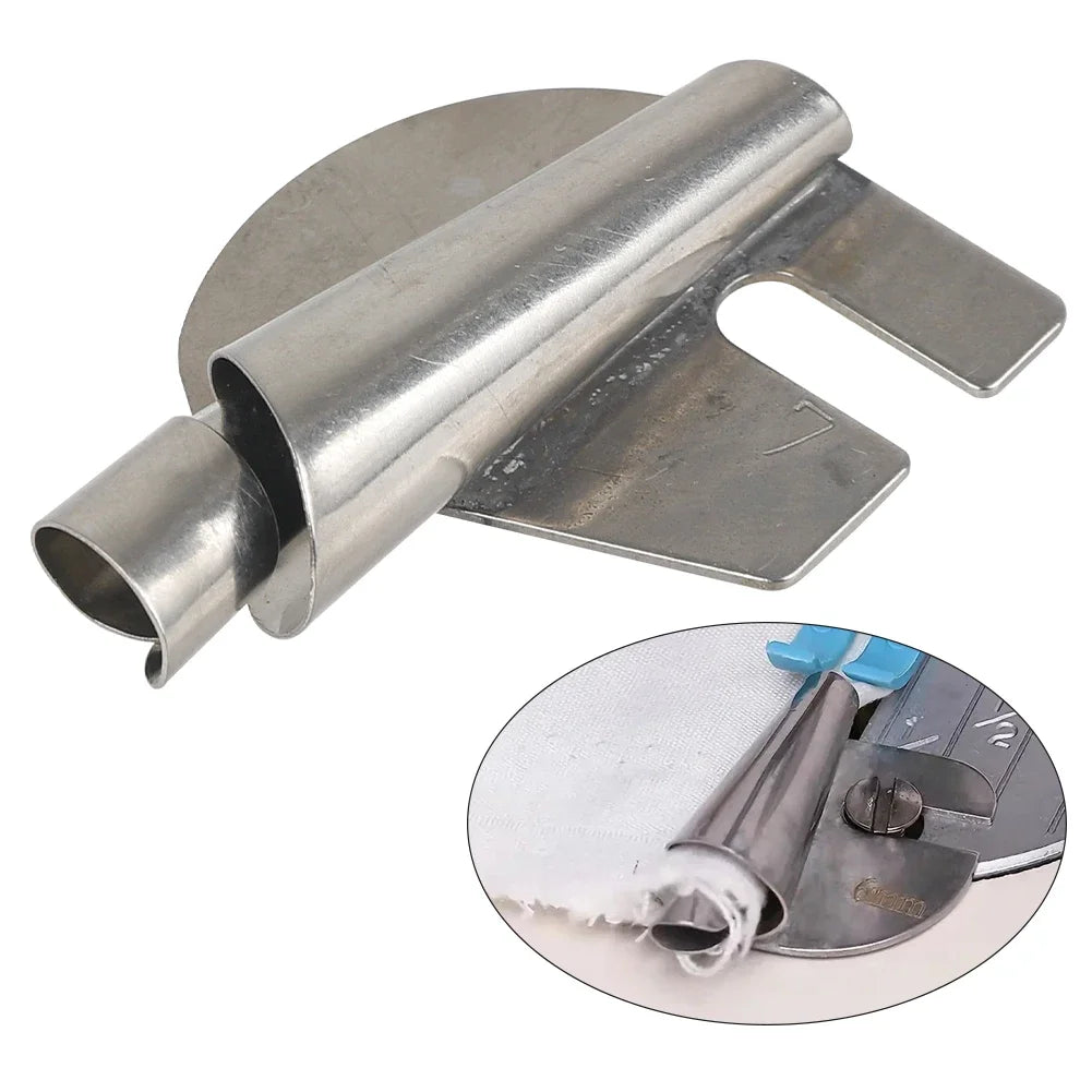 Stainless Steel Sewing Rolled Hemmer Foot 3mm-10mm Durable Sewing Machine Presser Foot DIY Crafts Hemming Puller HIP