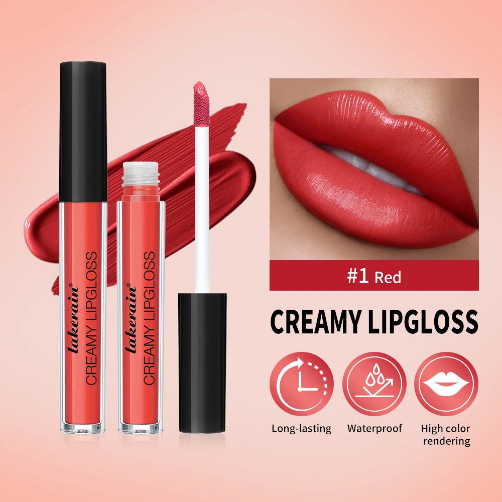 Waterproof Liquid Lipstick 8 Color Vitamin E Makeup Sets Lip Glosses Lip Plumpers Lip Cream Valentine's Day Gifts HIP