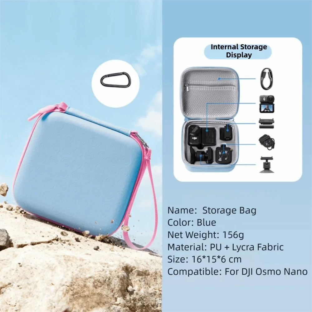 DJI Osmo Nano Mini Travel Case – Anti-Shock & Water-Resistant Camera Carrying Case HIP