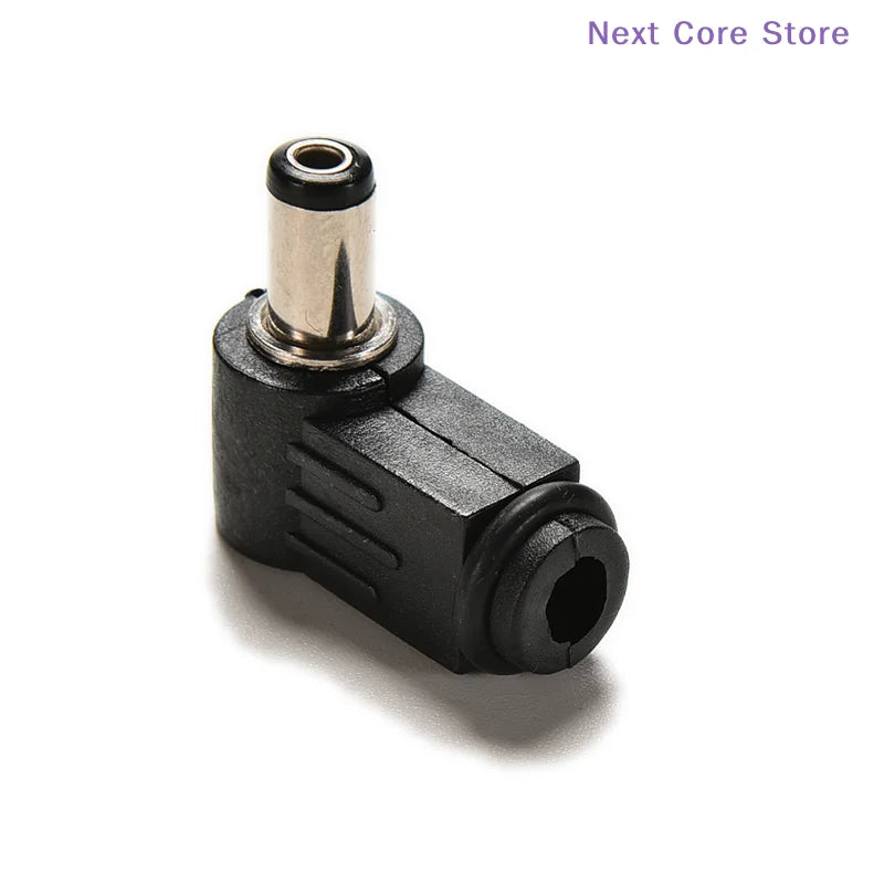 10-Pack Right Angle DC Power Male Plug 2.1x5.5mm Connectors DC Power Connector HIP