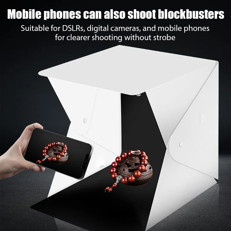 LED Folding Photo Light Box Studio – 6 Backdrops | SEamopar Photo Light Box HIP