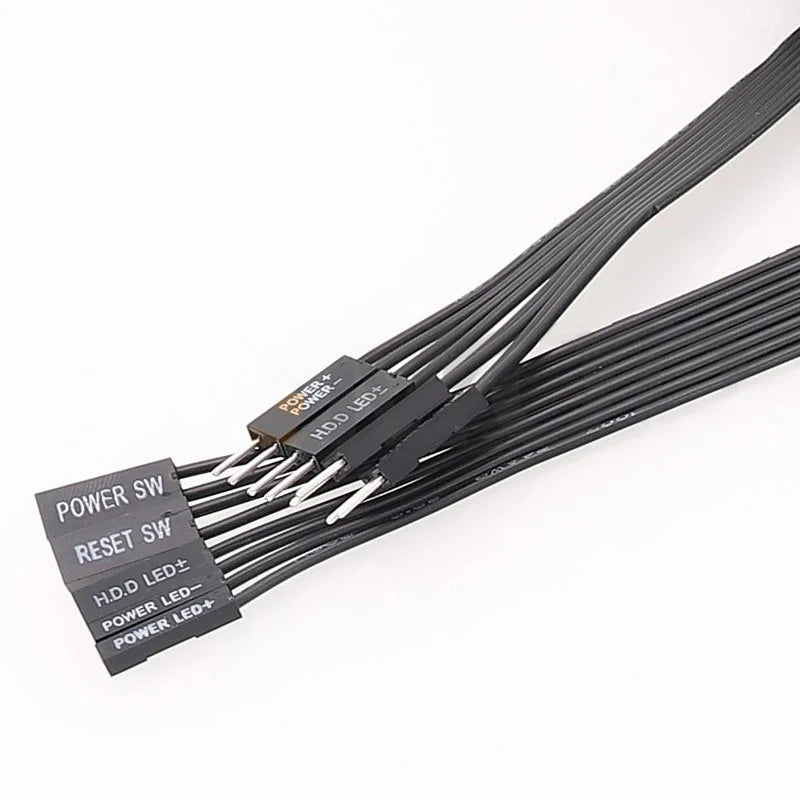 PC Motherboard Switch Cable HDD LED Power Reset PLED 20cm 20AWG Motherboard Switch Cable HIP