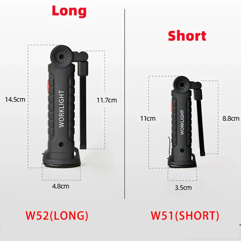 ESMARTER COB LED Work Light – USB Rechargeable, Magnetic Base LED Work Light HIP