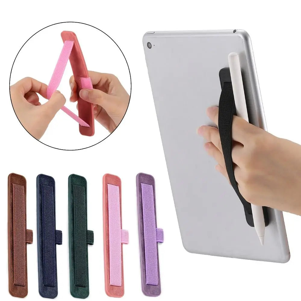 PU Leather Tablet Hand Strap & Stylus Pen Holder Sleeve Tablet Stylus Holder HIP