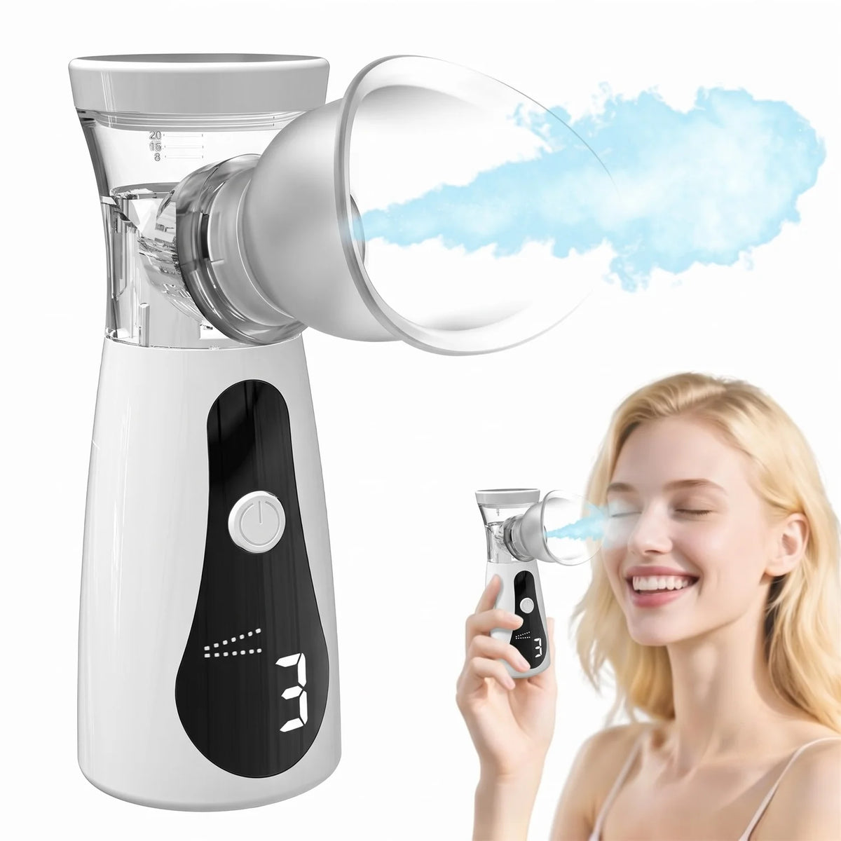 Fireurus Handheld Eye Mist Steamer & Moisturizing Atomizer Eye Mist Steamer HIP