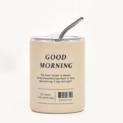 320ml Vacuum Insulated Travel Mug – Stainless Steel Tumbler Vacuum Travel Mug HIP Beige 320ml