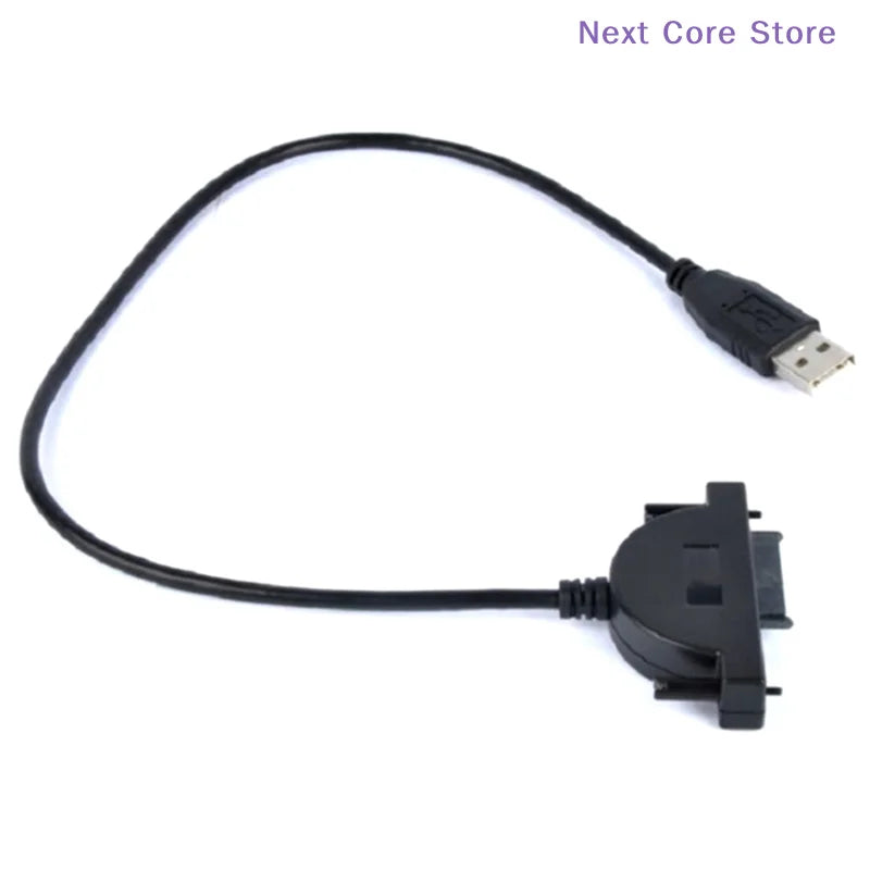 USB 2.0 to SATA Cable – CD/DVD-ROM Optical Drive Adapter SATA Adapter Cable HIP