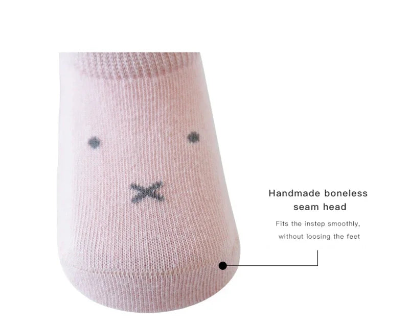 Kids Anti-Slip Cotton Cartoon Boat Socks – Boys & Girls Kids Grip Socks HIP