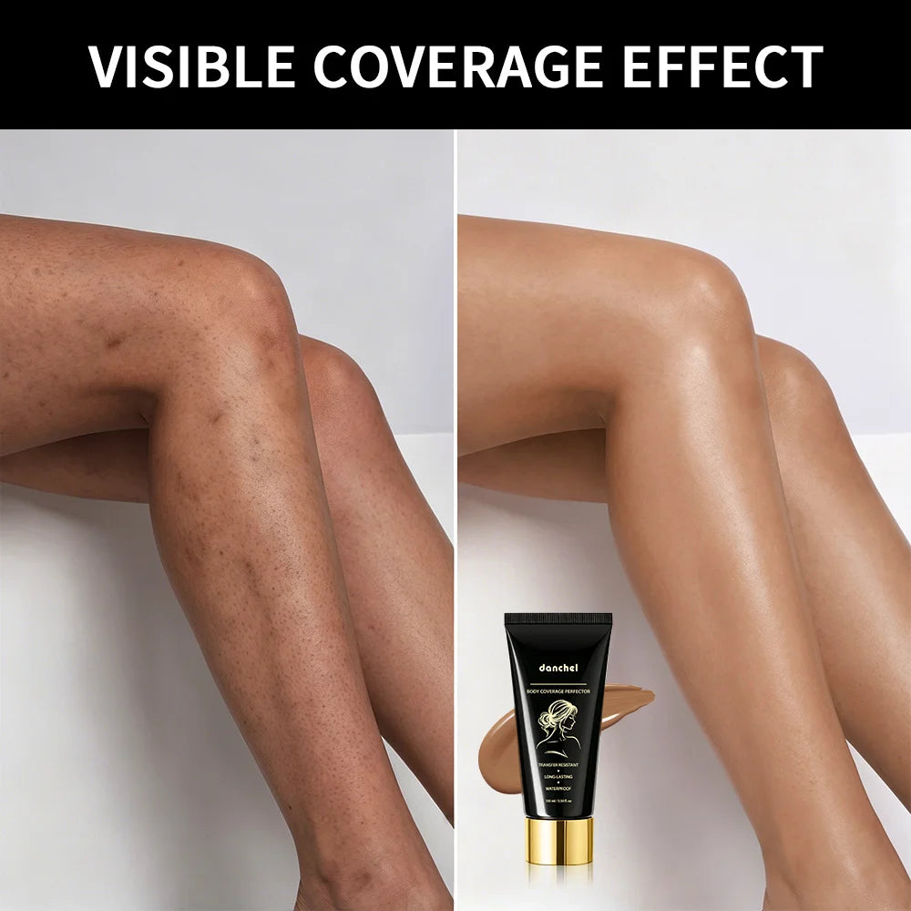 100ml Body Leg Concealer Waterproof Anti Transfer Cover Tattoo Scar Varicose Veins Even Skin Tone Wheat Tan Foundation HIP