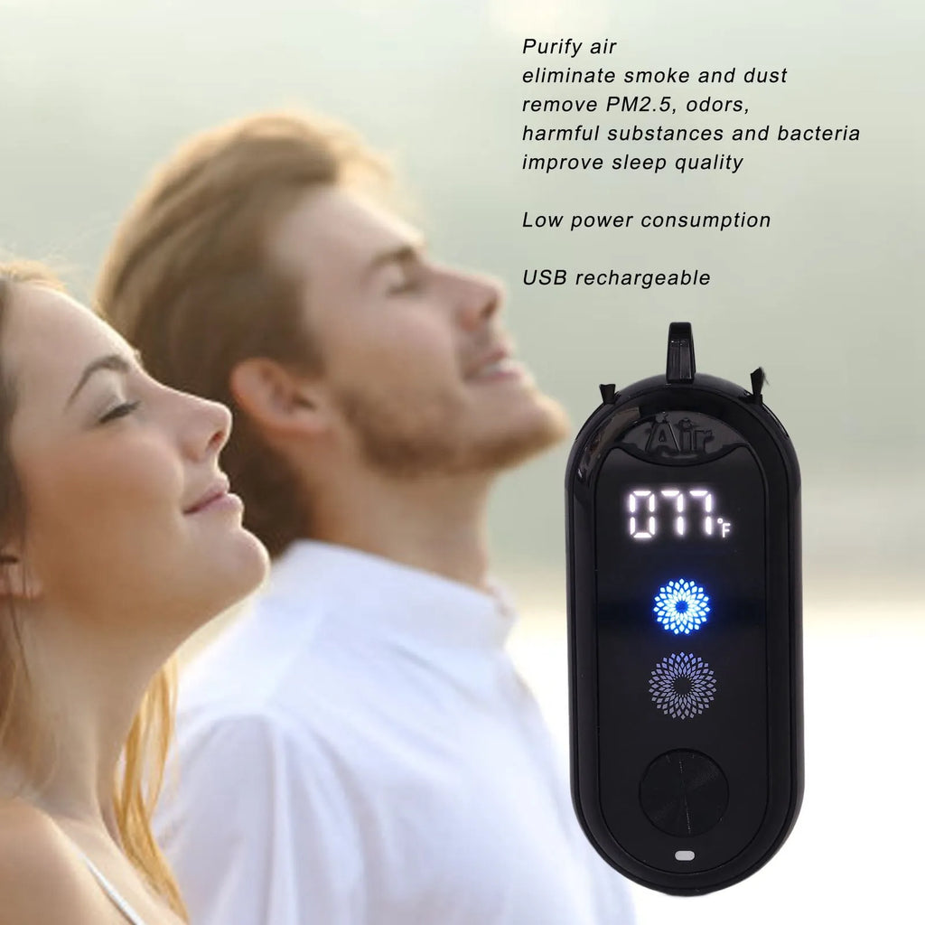 Mini Portable Air Freshner Wearable Air Purifier Generator Mini Portable Air Freshner USB Rechargeable for Travel HIP