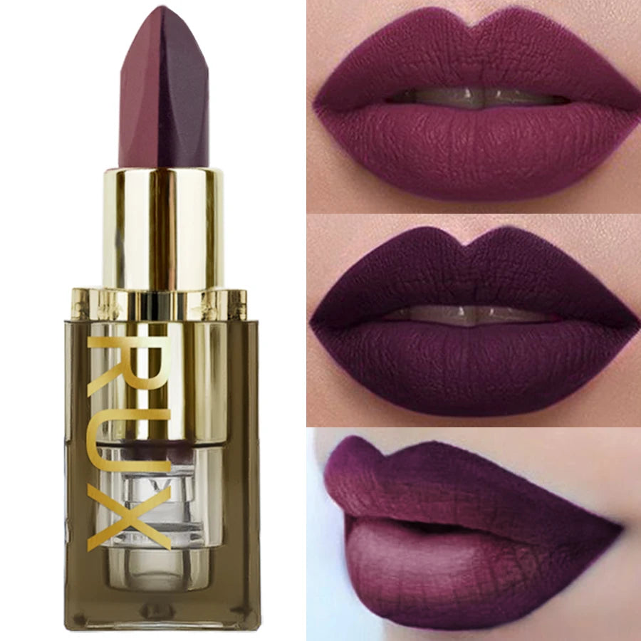 KAFURUX Two-Tone Velvet Lipstick – Waterproof & Long-Lasting Velvet Matte Lipstick HIP 102