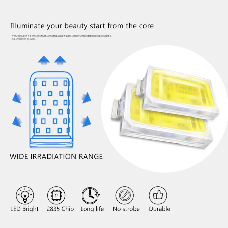 4-Pack 50W SMD2835 LED Flood Light Chip AC 220V DIY LED Floodlight Chip HIP