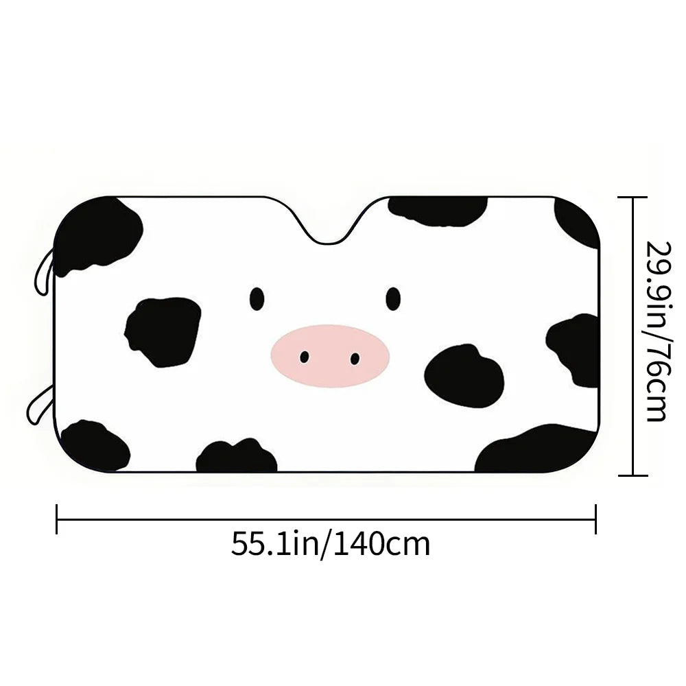UV Car Sun Visor – Cute Pig Face Design | Universal Fit Car Sun Visor HIP