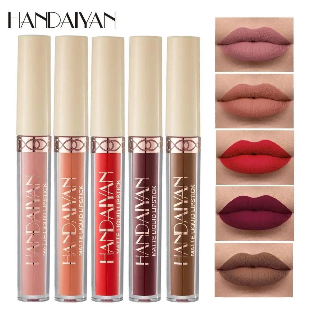 Handaiyan Matte Velvet Lip Glaze – Waterproof Liquid Lip Stain Liquid Lip Stain HIP