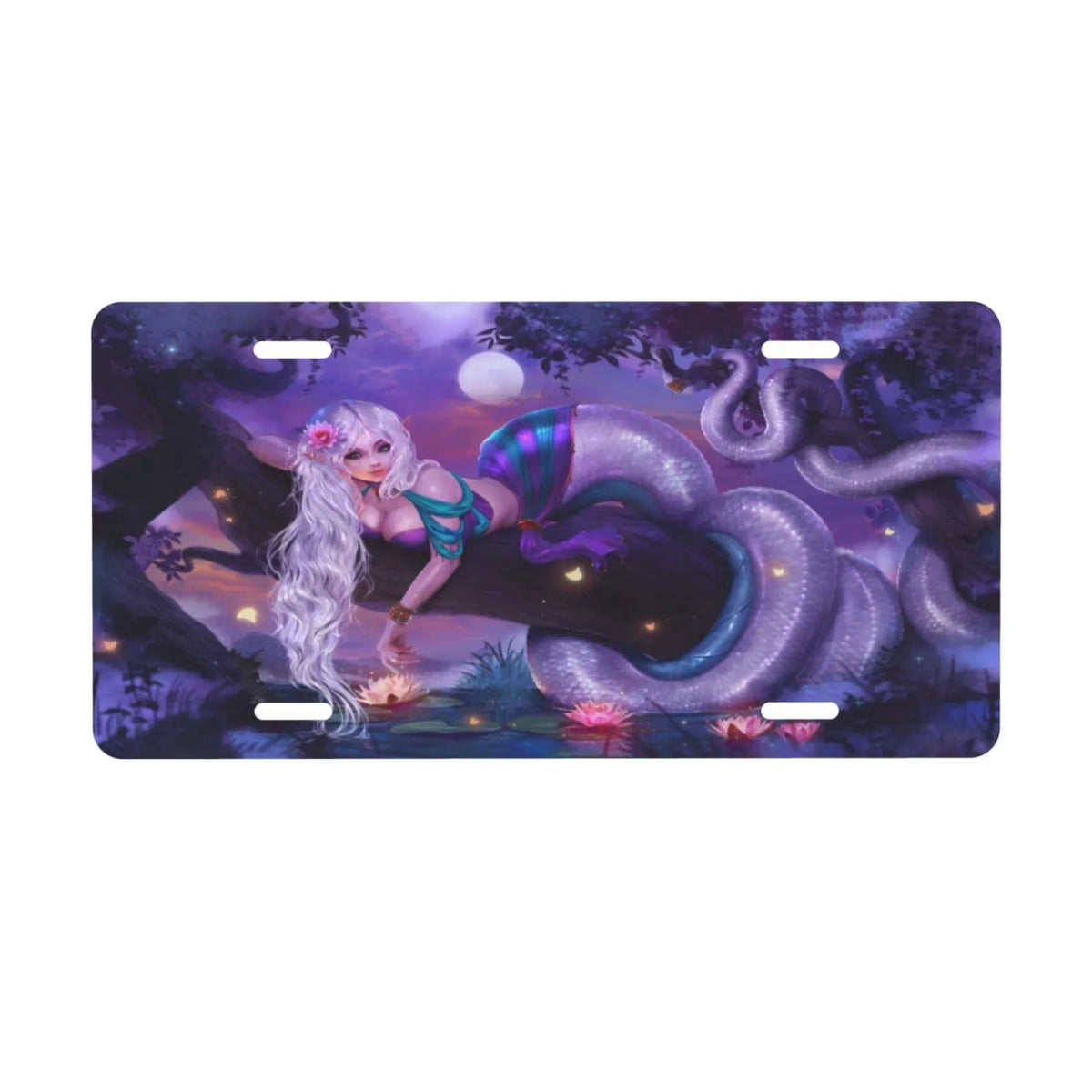 Anime Girl Butterfly Aluminum Vanity License Plate 6x12" Vanity License Plate HIP 1