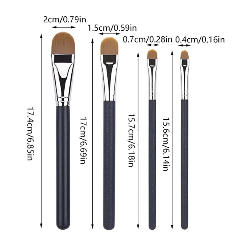 Ultra-Thin Foundation & Concealer Brush Set – RUZOFO Foundation Makeup Brush HIP