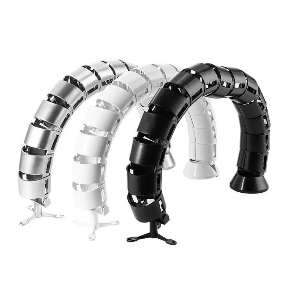 Wire Spine Cable Sleeve – Clamp-On Vertebrae Snake Design Cable Management Sleeve HIP