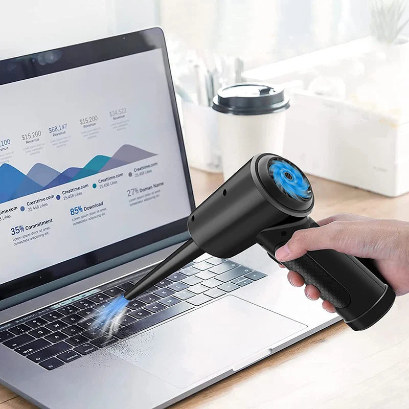 Cordless Air Duster with LED Light for PC & Keyboard Cordless Air Duster HIP