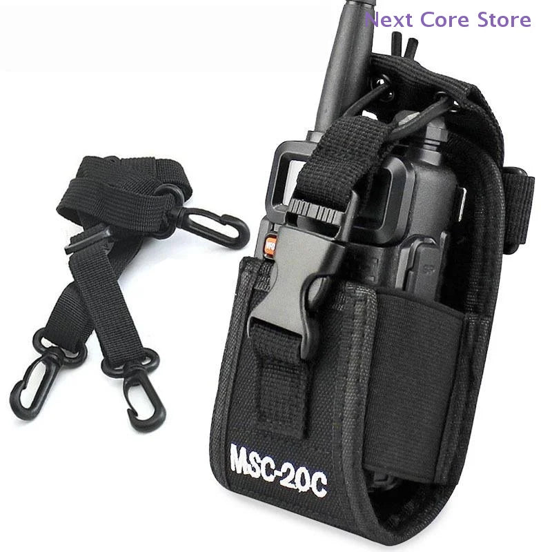 MSC-20C Nylon Walkie Talkie Holder Bag – UV-5R TYT ICOM Radio Holder Bag HIP
