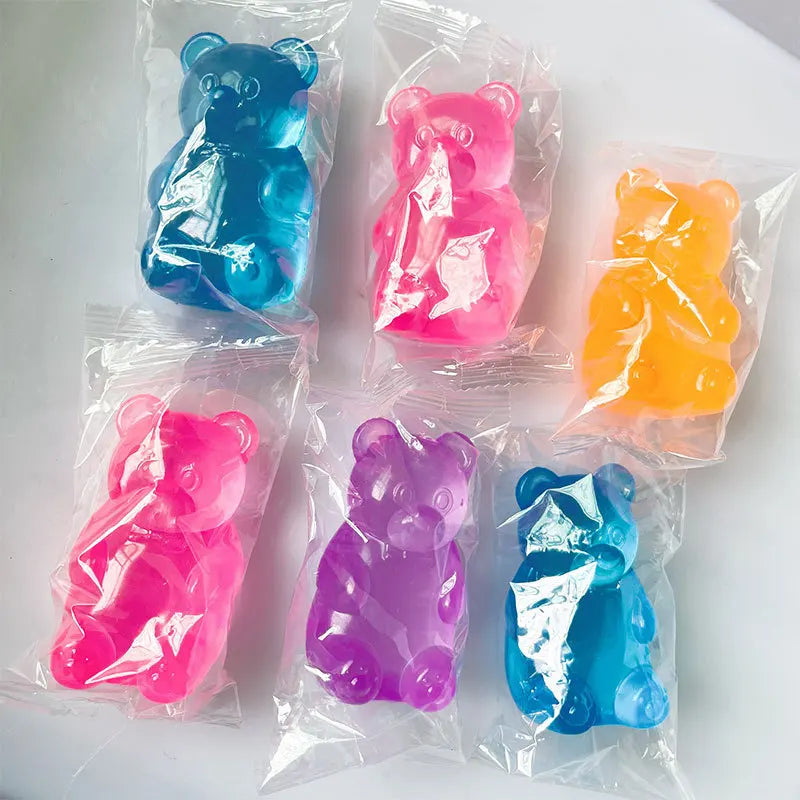 Gummy Bear Squeeze Fidget Toy – Colorful Party Gift Squeeze Fidget Toy HIP