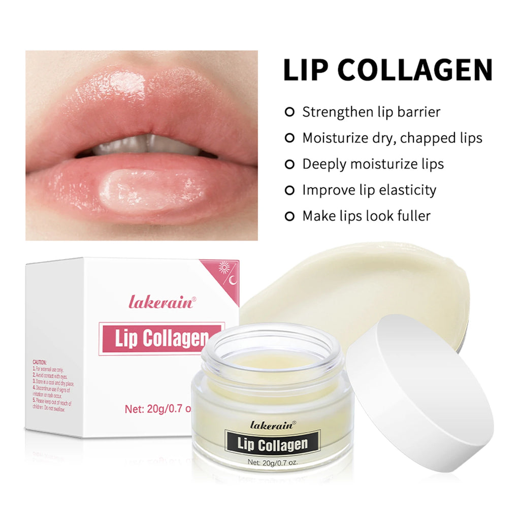 Lip Collagen Collagen Lip Mask Lip Balm To Moisturizes Dry Lips Smooths Fine Lines, Deep Hydrates Lip Moisturizer For Exfoliatin HIP