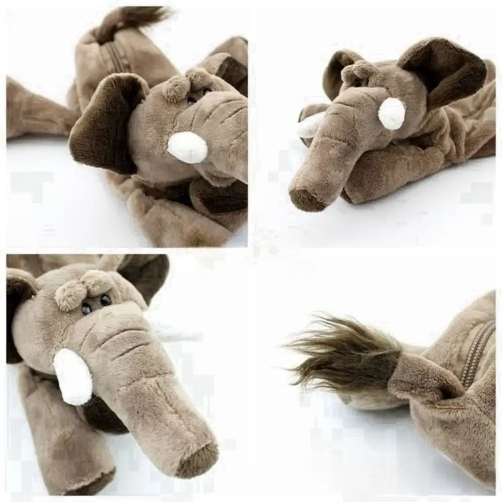 Kawaii Plush Animal Pencil Case – Large Capacity Stationery Bag Plush Pencil Case HIP