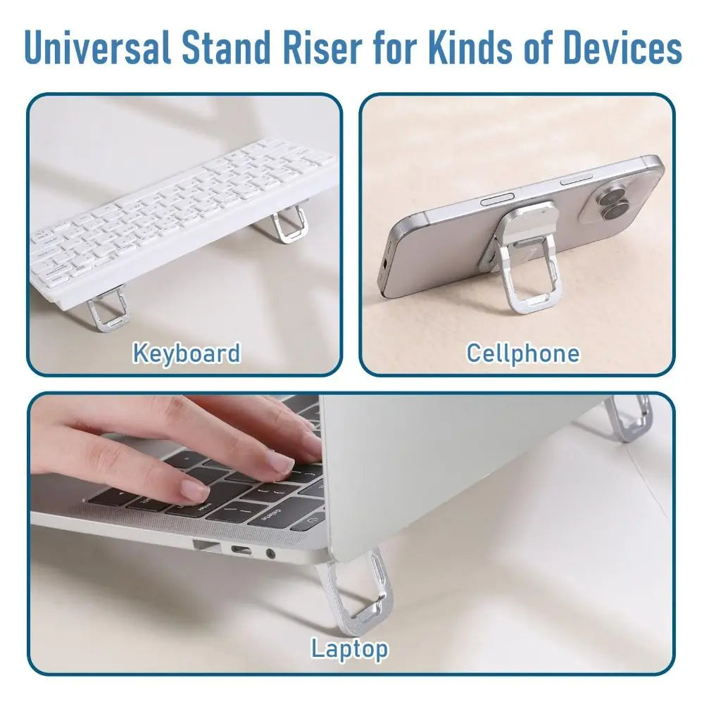 Foldable Aluminium Alloy Laptop Stand – Non-Slip, 2-Level Laptop Stand HIP