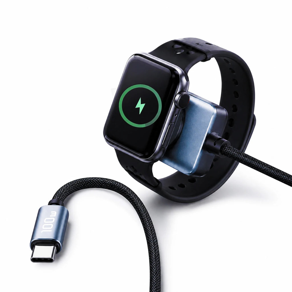 2-in-1 Fast Charger Cable & Magnetic Watch Charger Type-C Charging Cable HIP