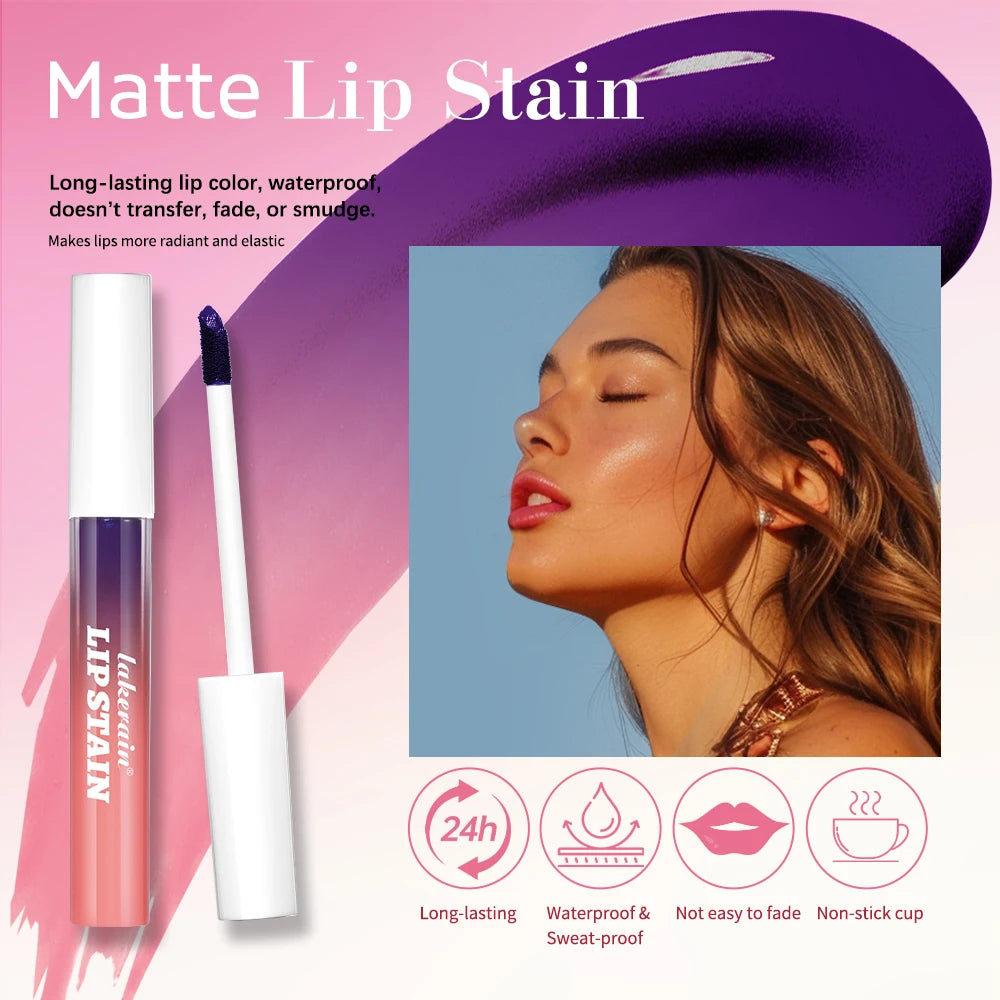 Lip Stain Peel Off and Reveal Long Lasting Waterproof Pink Lip Tint Transfer Proof Natural Lip Stain HIP